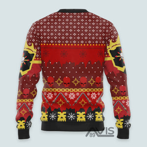 Warhammer Chaos Khorne Flakes Iconic - Ugly Christmas Sweater