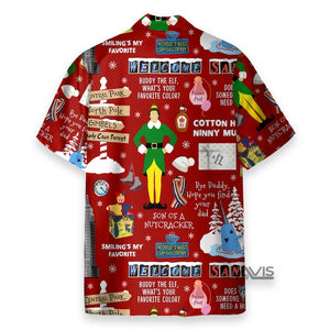 Christmas Buddy The Elf, What'S Your Favorite Cilor Red - Hawaiian Shirt