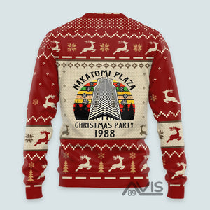 Nakatomi Plaza Christmas Party 1988 Vintage - Ugly Sweater