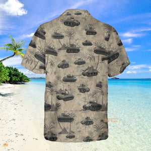 US Army Tanks WWII Hawaiian Shirt