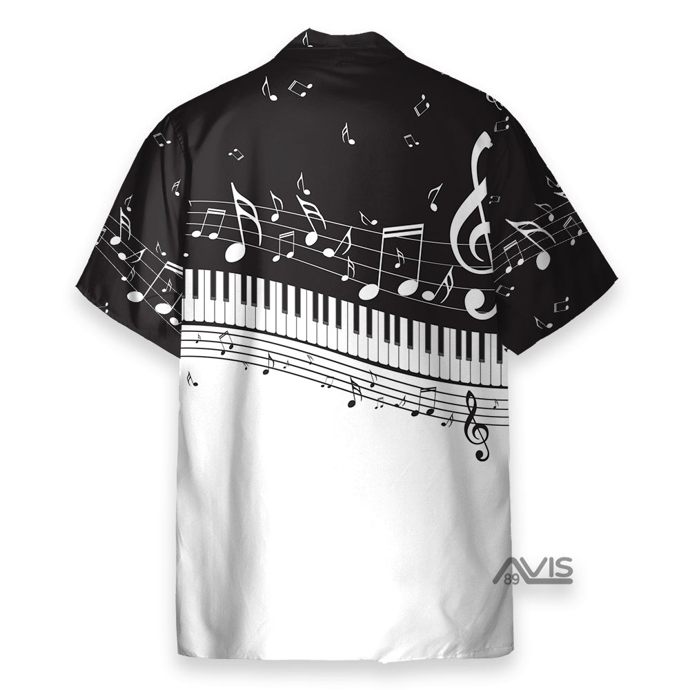 Piano Hawaii Shirt Aloha Shirt For Summer