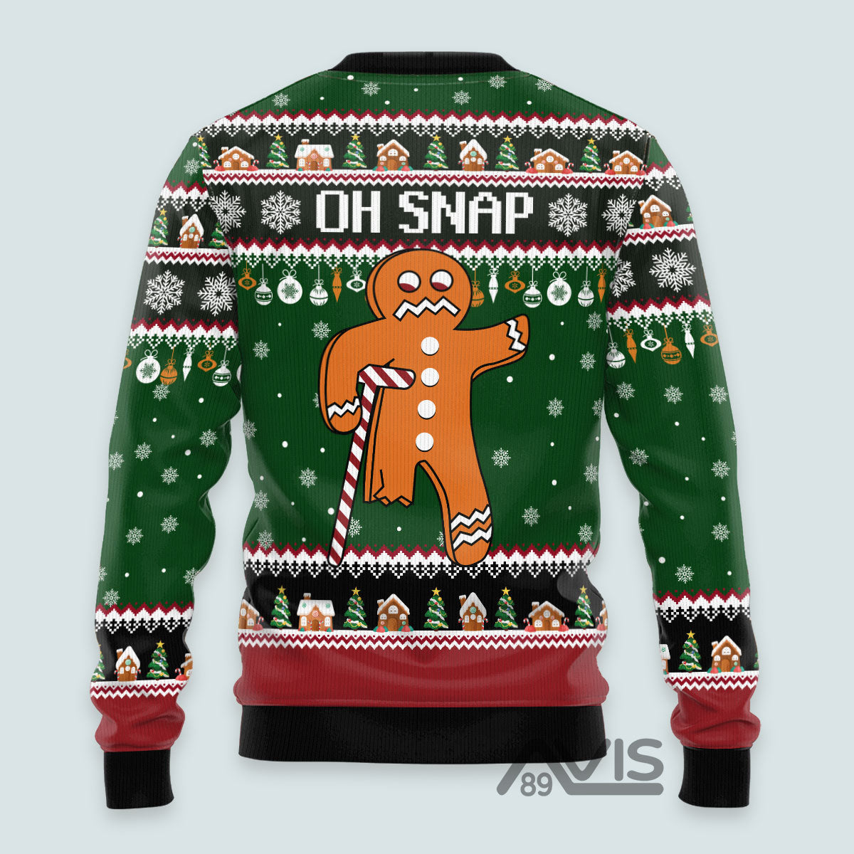 Oh Snap Orange Christmas Funny Ugly Sweater