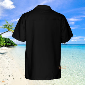 Christmas Santa Coming Black Hawaiian Shirt