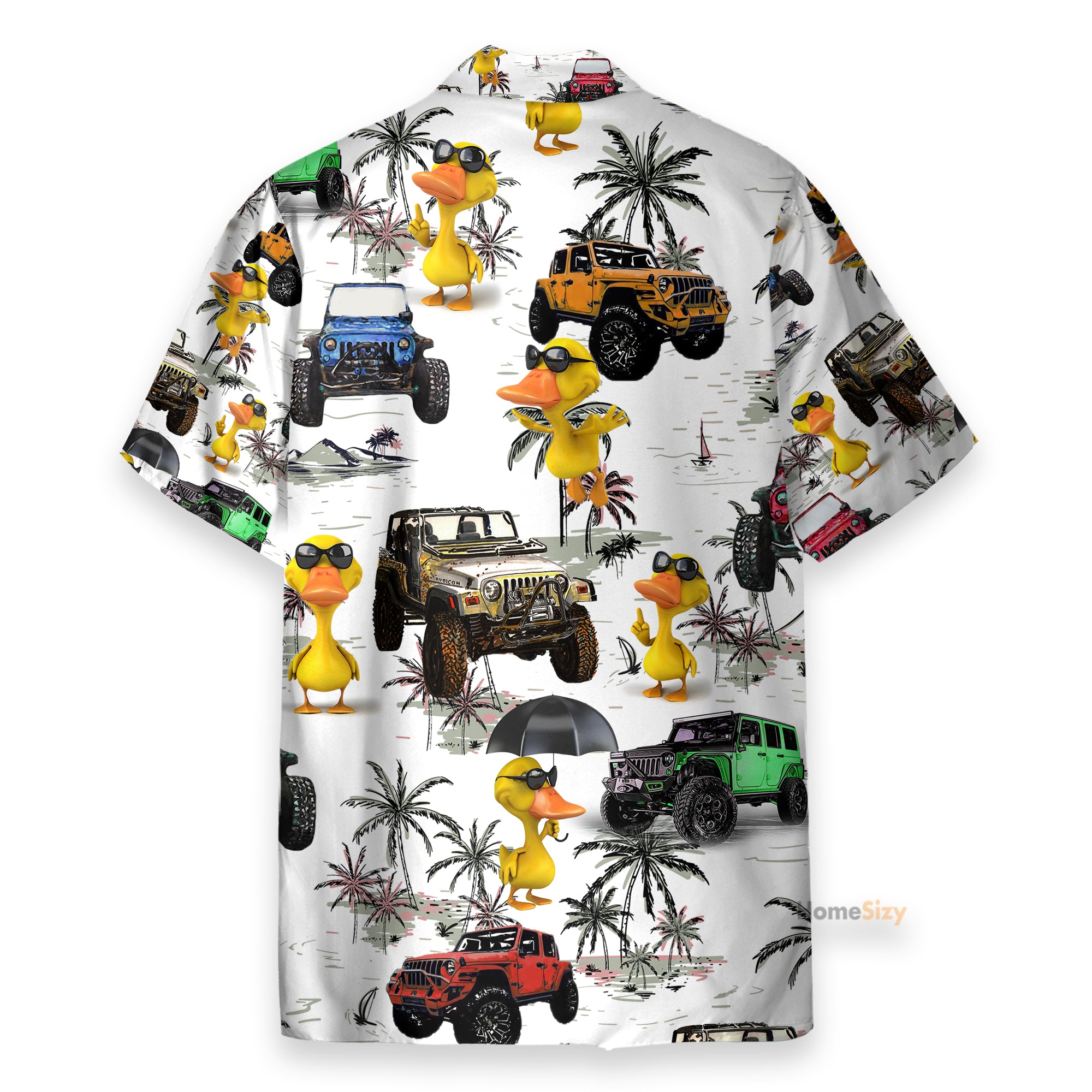 Ocean Jeep Duck Hawaiian Shirt