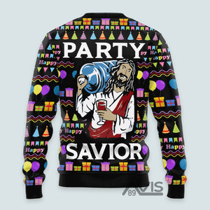 Jesus's Party Christmas Ugly Sweater