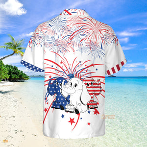 Independence Day ELephant 3D Hawaiian Shirt