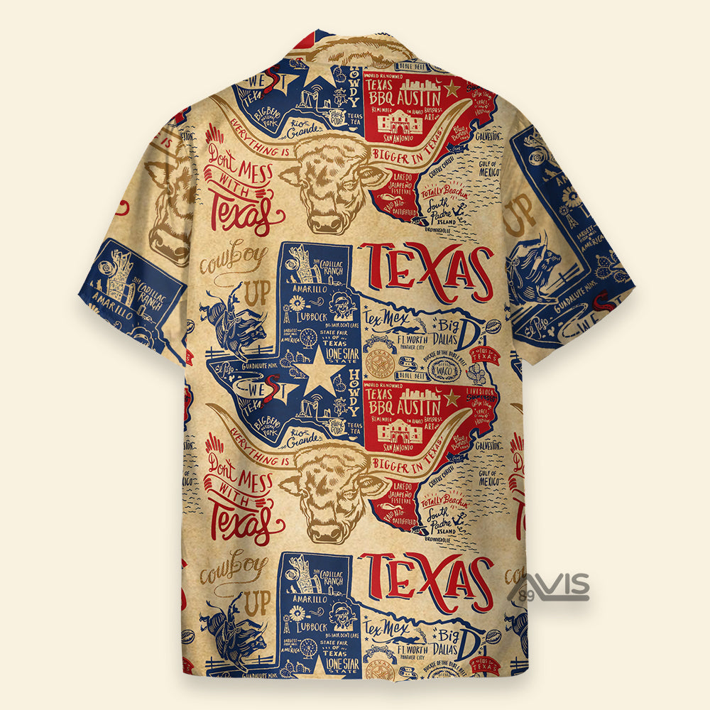 Don't Mess With Texas, State Of Texas - Hawaiian Shirt