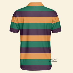 Mardi Gras Striped - Polo Shirt