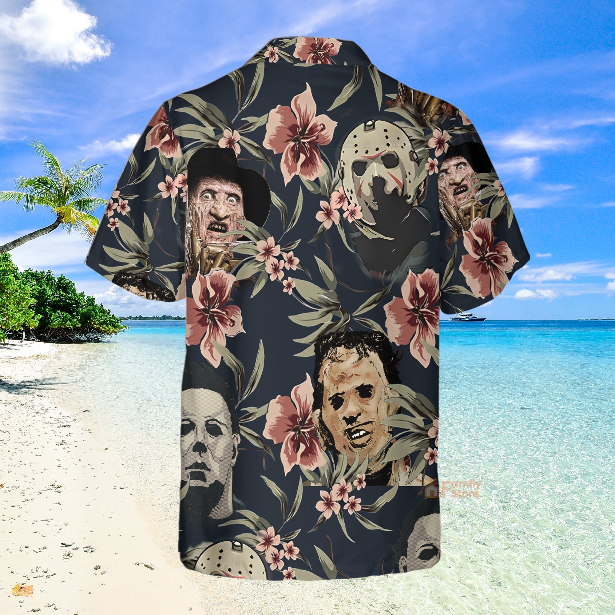 Halloween Horror Movie Tropical Style - Hawaiian Shirt