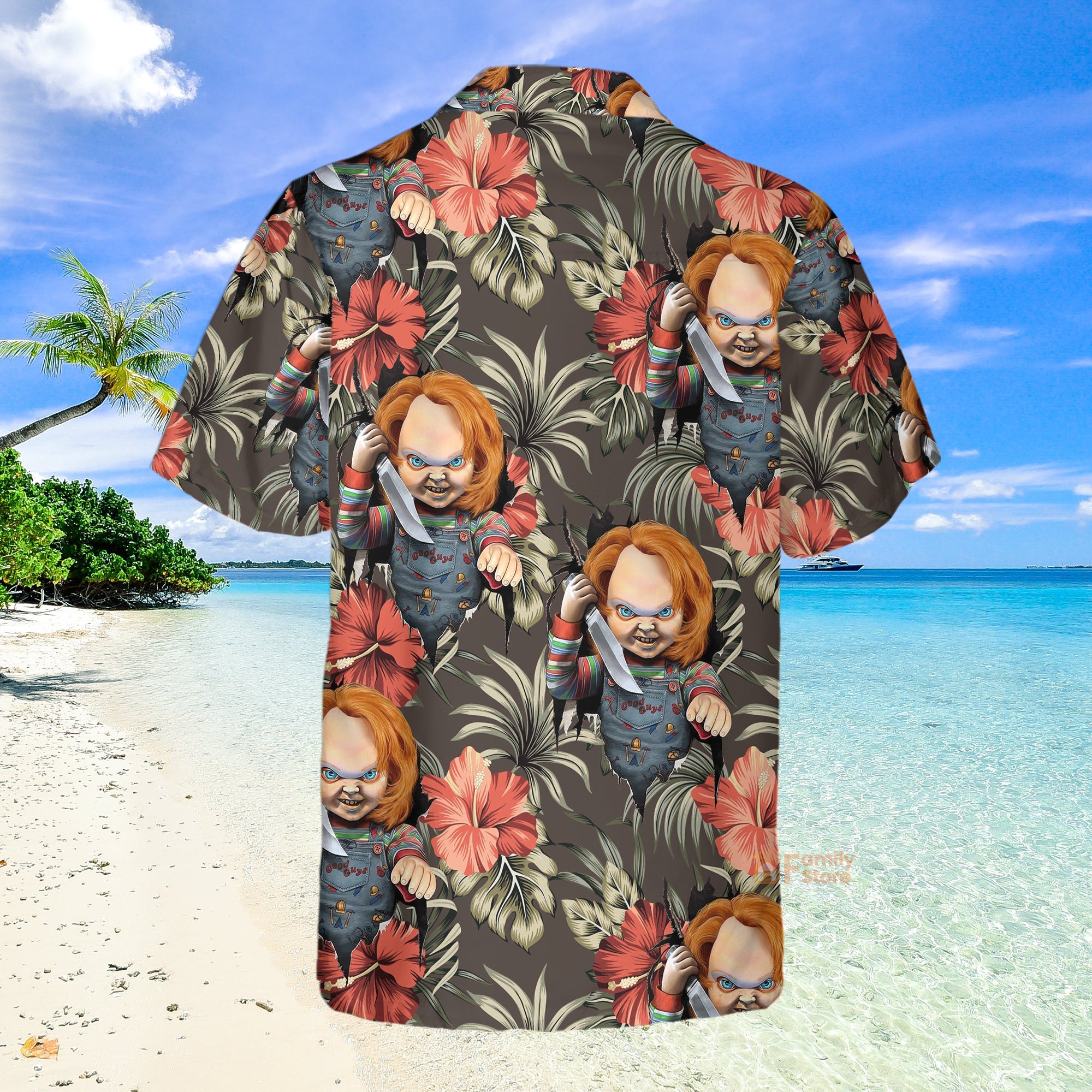 Halloween Chucky Scary Tropical Style - Hawaiian Shirt