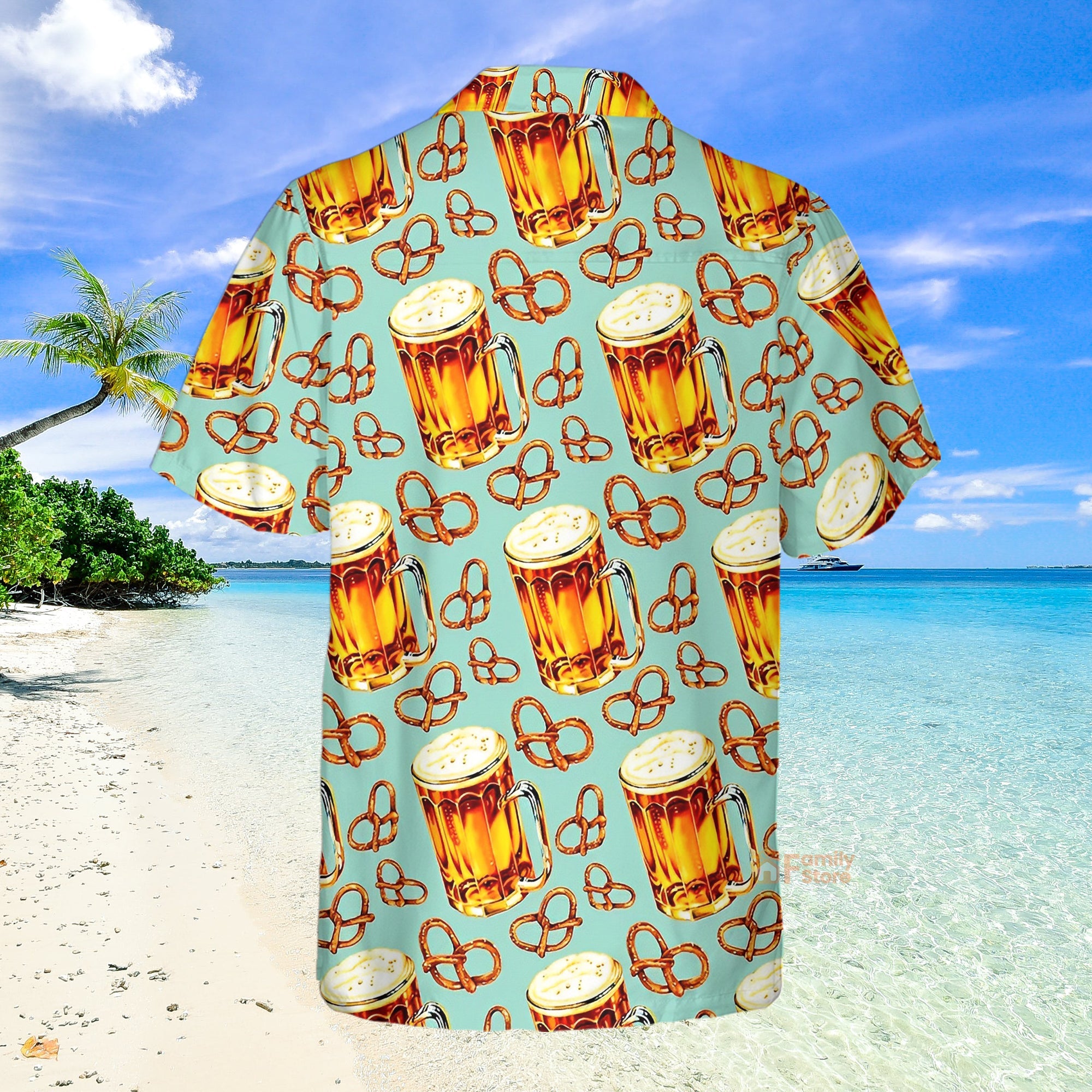 Beer & Pretzel Shirt For Men Hawaiian Shirt