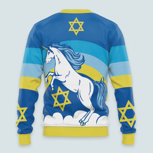 Jewnicorn Star Of David Ugly Christmas Sweater