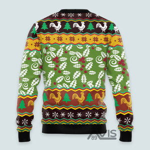 Chicken Cluck-ry Christmas Ugly Christmas Sweater