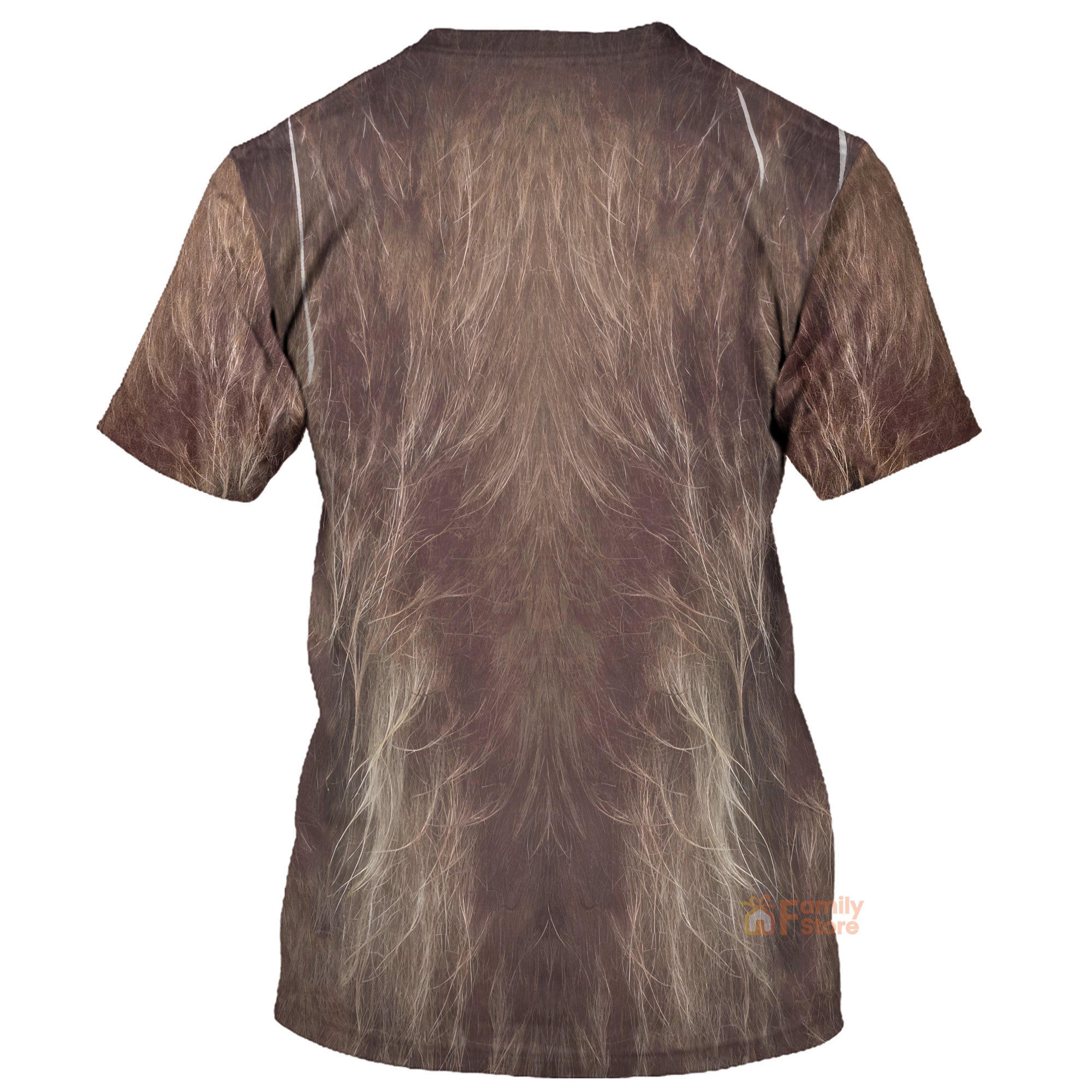 Halloween Brown Bear All Over Adult Costume Cosplay - T-Shirt