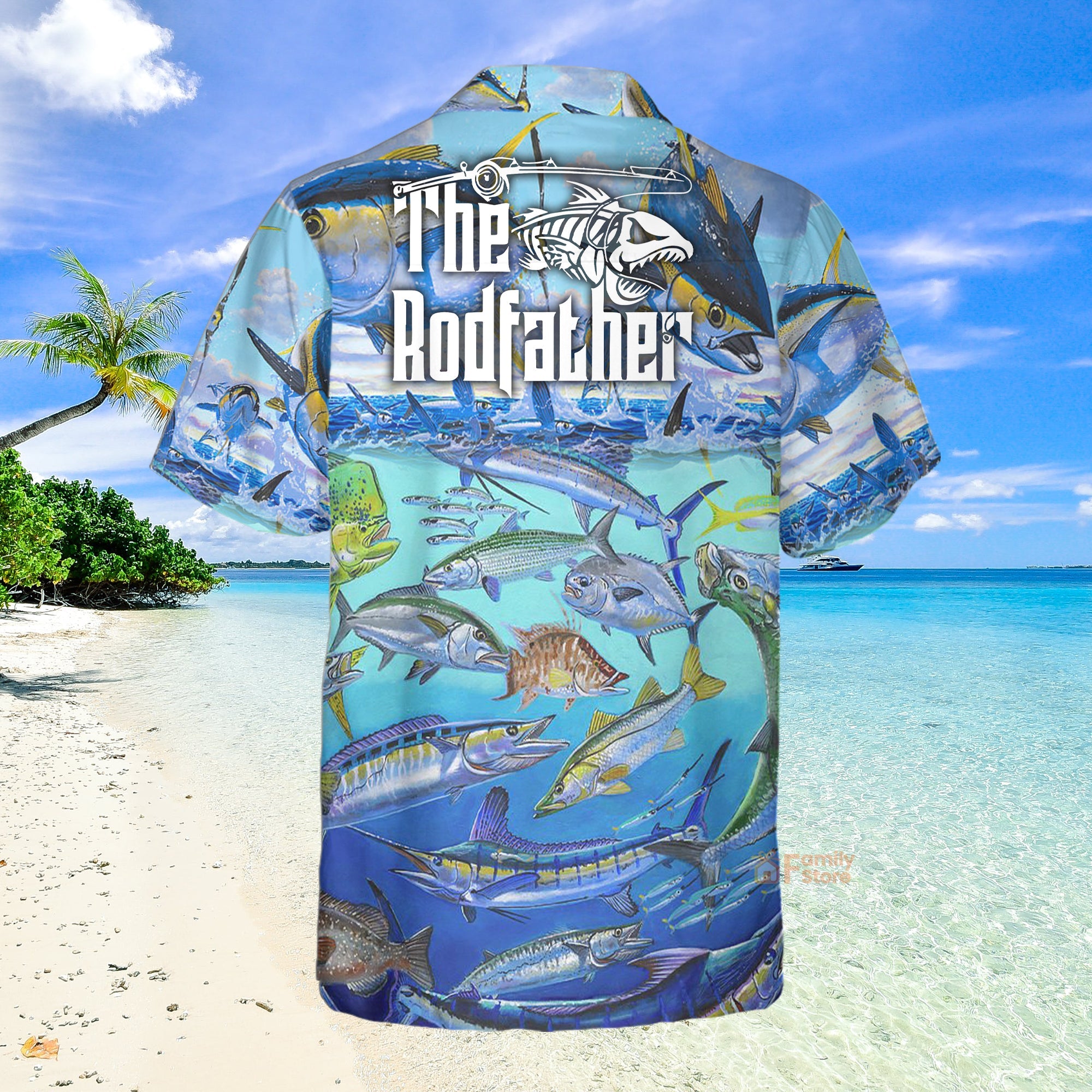 The Rodfather Tuna Fish - Hawaiian Shirt