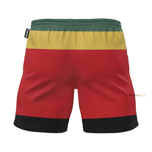 Bob Marley Cosplay Costume - Beach Shorts