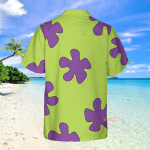 Summer Casual Patrick Star Cartoon Image Printing Costume Cosplay - Hawaiian Shirt