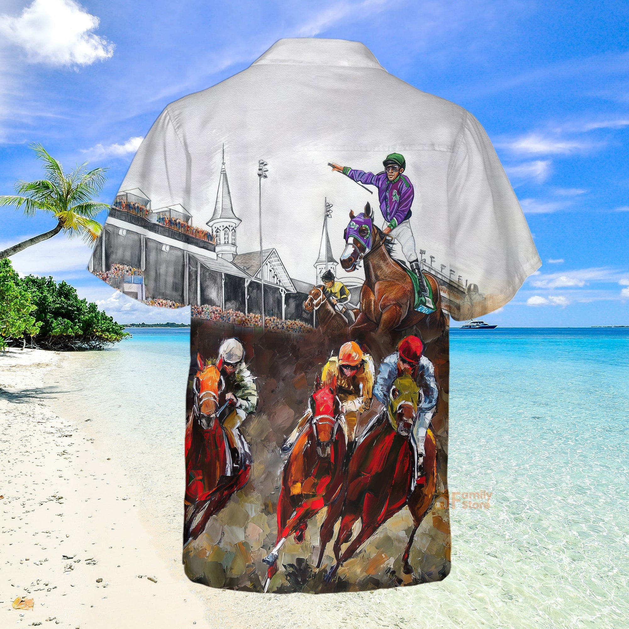 Kentucky Derby Horse Racing Hawaiian Shirt