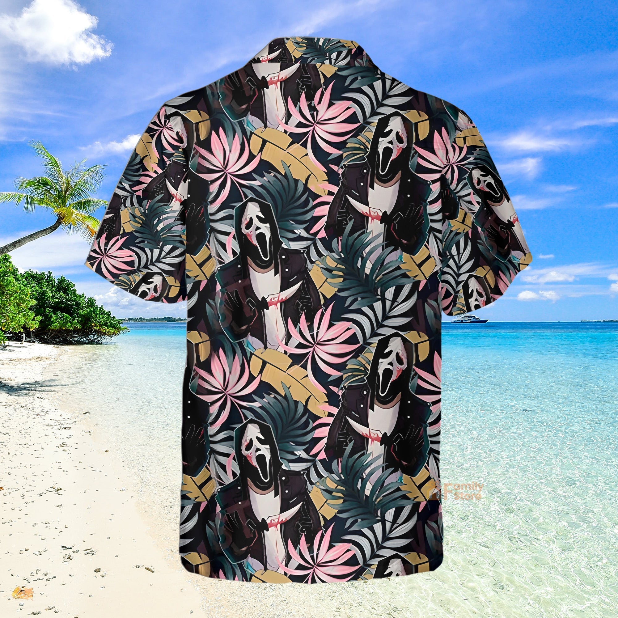 Halloween Ghostface Movies Tropical Style - Hawaiian Shirt