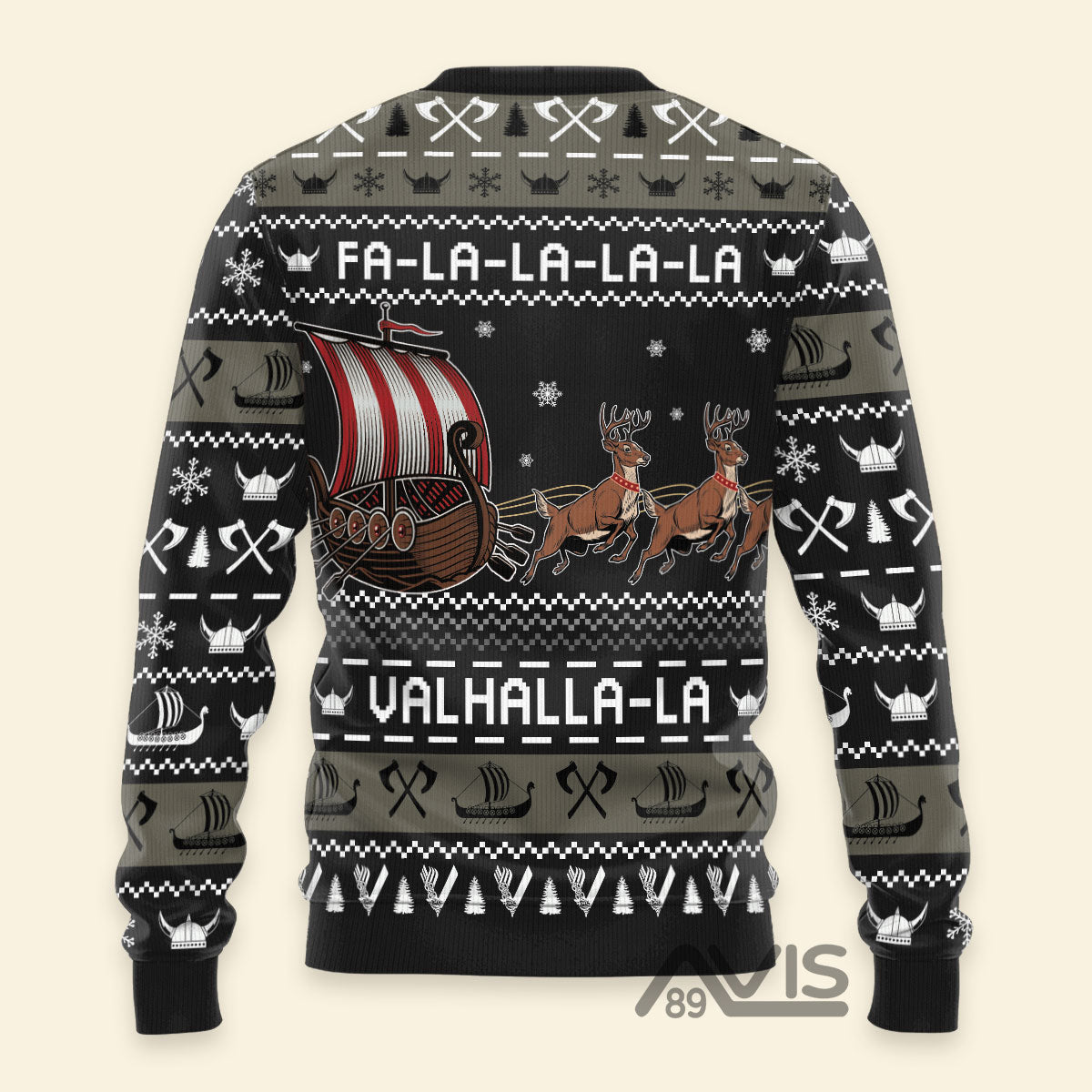 Fa-la-la-valhalla Viking Ugly Christmas Sweater