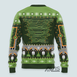 Warhammer Nefarious Necron Iconic - Ugly Christmas Sweater