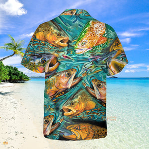 Fishing Fish Lover Water - Hawaiian Shirt