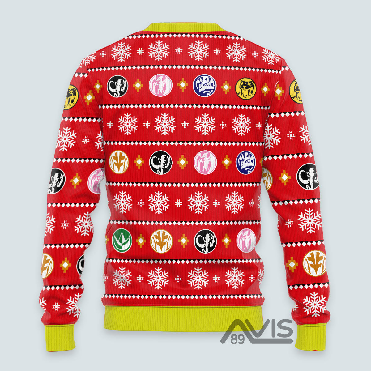 Mighty Morphin Power Rangers - Costume Ugly Christmas Sweater