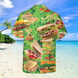 Food All You Need Is Love And A Delicious Tasty Sandwich Hawaiian Shirt