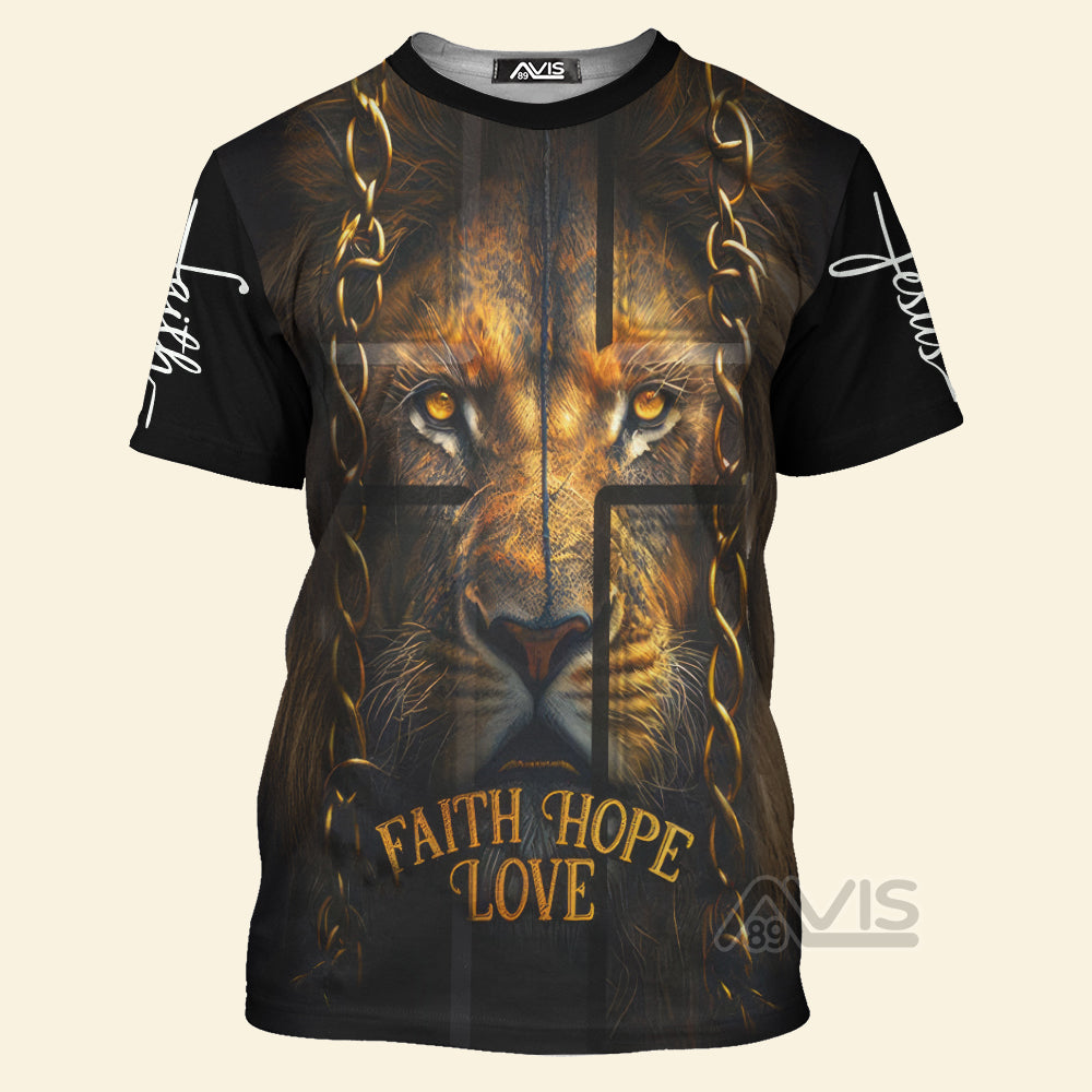 Avis89 Lion Of Judah Let The Lion Roar Jesus - 3D TShirt