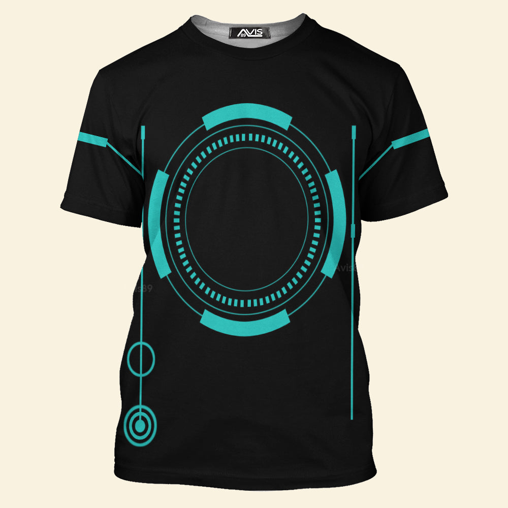 Avis89 Tron Legacy Light Cycle Cosplay Costume - 3D Tshirt
