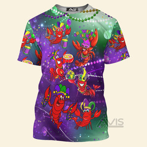 Avis89Mardi Gras Crawfish Crew - 3D TShirt