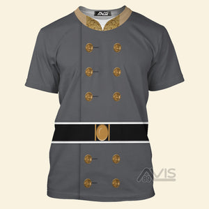 Avis89 General Thomas Stonewall Jackson Costume Cosplay - 3D Tshirt