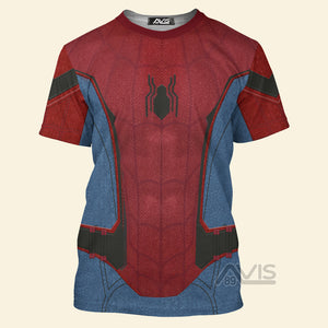 Avis89 The Stark Suit Peter Parker Spider-Man Costume Cosplay - 3D TShirt