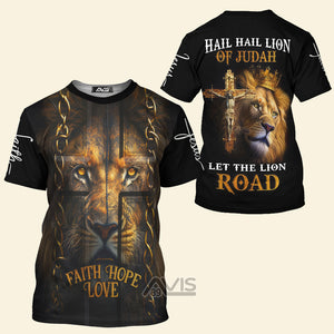 Avis89 Lion Of Judah Let The Lion Roar Jesus - 3D TShirt