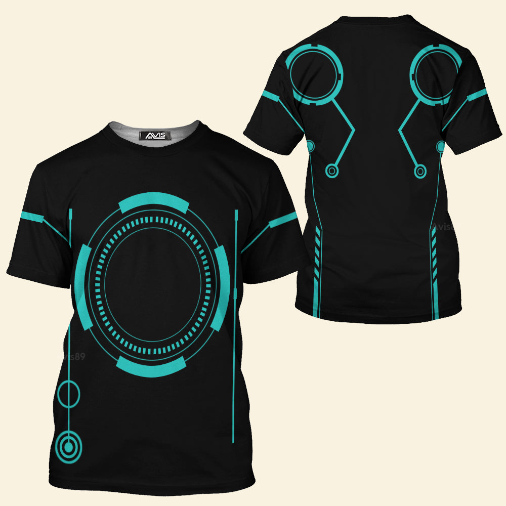 Avis89 Tron Legacy Light Cycle Cosplay Costume - 3D Tshirt
