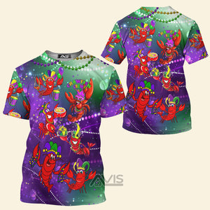 Avis89Mardi Gras Crawfish Crew - 3D TShirt