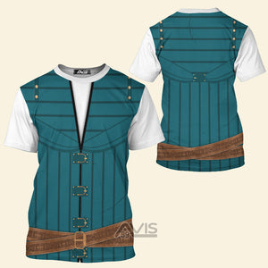 Avis89 The Flynn Tangled Cosplay Costume - 3D Tshirt