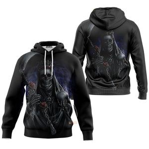 Halloween Skeleton Skull Death - Costume Cosplay Hoodie