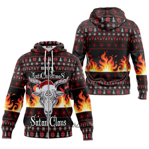 Satan Claus Merry Anti Christmas Hoodie