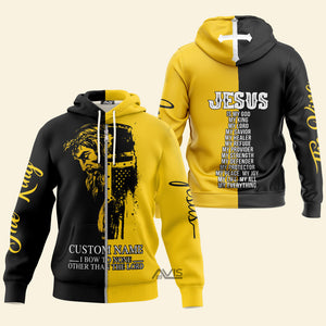 Christian Jesus Yellow - Personalized Hoodie