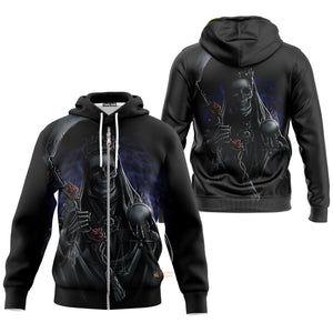 Halloween Skeleton Skull Death - Costume Cosplay Hoodie