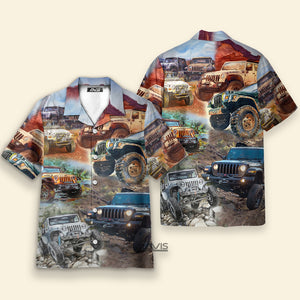 Jeep Painting Classic Jeep Vintage - Hawaiian shirt