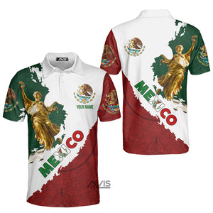 Personalized Mexico Eagle Mexican - Men Polo Shirt