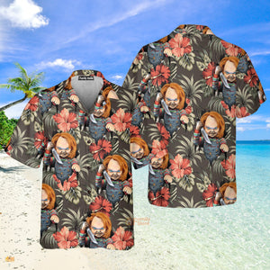 Halloween Chucky Scary Tropical Style - Hawaiian Shirt