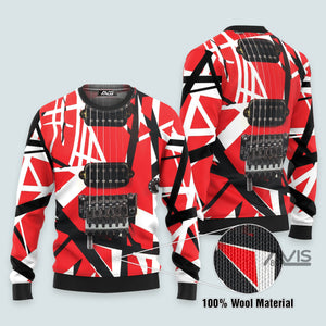 Animal Van Halen Guitar Ugly Christmas Sweater