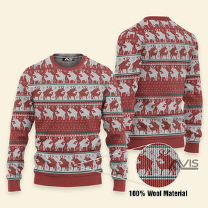 Red Reindeer  - Best Gift For Christmas - Ugly Sweater