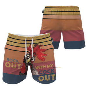 Rock Out With My Cock Out - Beach Shorts