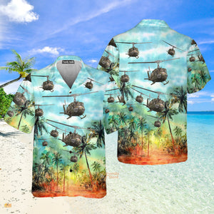 US Army Bell UH-1 Huey Hawaiian Shirt