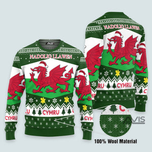 Wales Dragon - Ugly Christmas Sweater