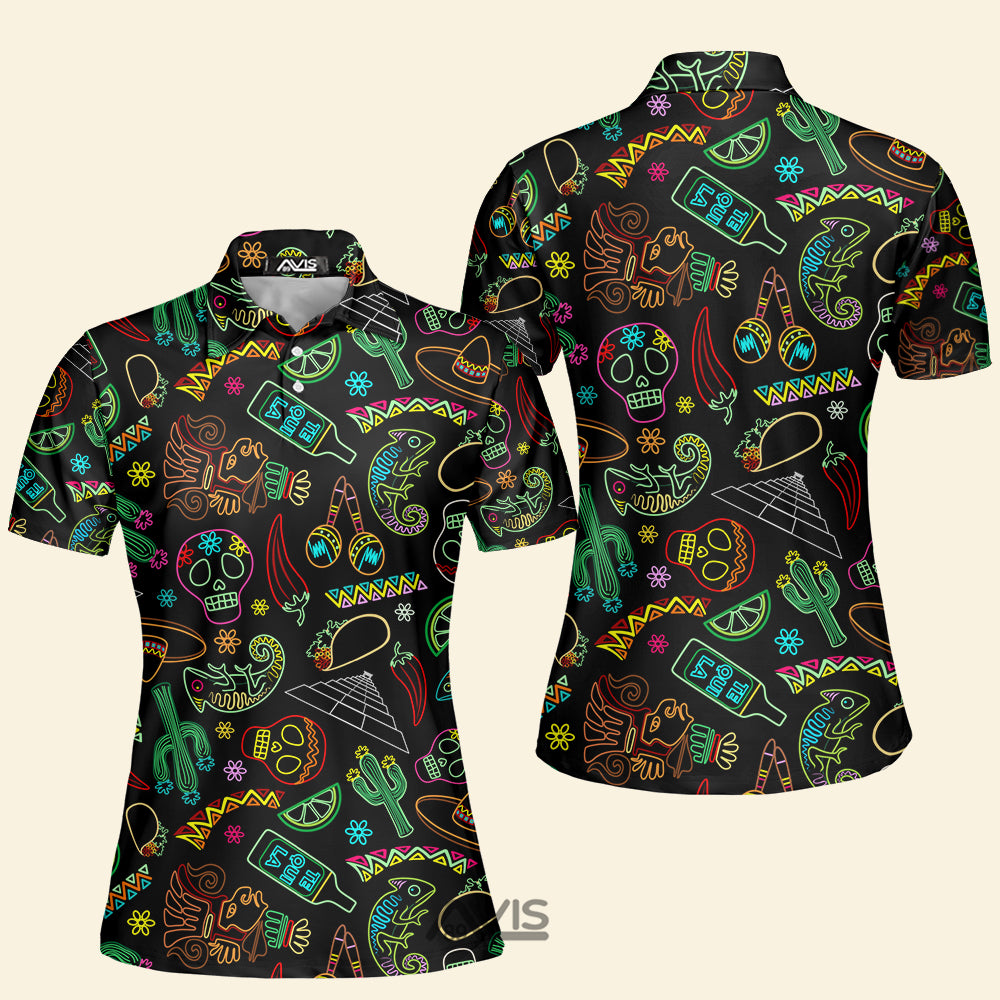 Mexico Neon Fiesta Cinco De Mayo - Women Polo Shirt